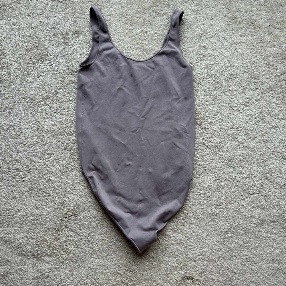 SKIMS Gray Shapewear Bodysuit